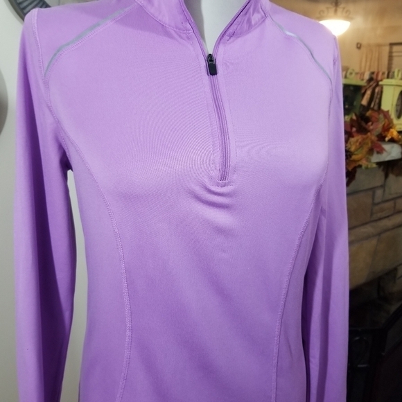 Xersion sz sm athletic jacket lilac 1/4 zip - Picture 6 of 10